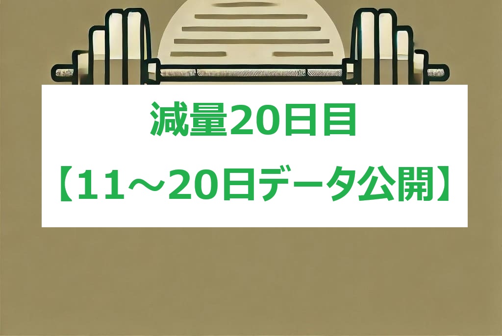 減量20日目で停滞？体重が落ちない理由と対処法【実測データで解説】 | パワーエナジーラボ
